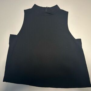 Plenty Monk & Lou Black Sleeveless Mockneck Blouse Size S